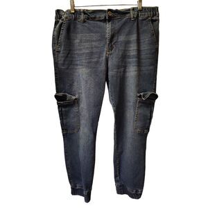 Copperflash High Rise Jogger Size 14‎ Blue Jeans
